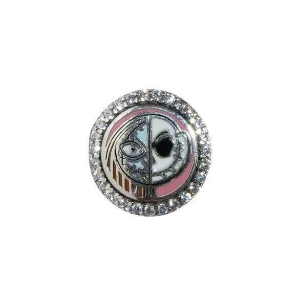 Pandora Nightmare Before Christmas Clear CZ Enamel & SS .925 Charm Park Exclusiv - Picture 1 of 6